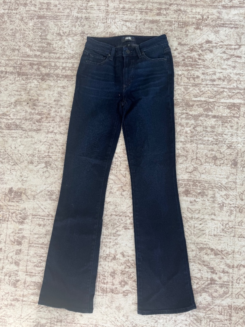 Paige women's jeans High Rise Manhattan size 25 dark blue